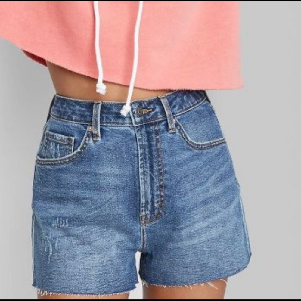 Women's High-Rise Mom Jean Shorts